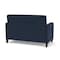 Lesro Siena Lounge Reception Loveseat, Black, RF Blueberry Back, MD Ink Seat, RF Blueberry Arm Panels SN1501 - alternate 3